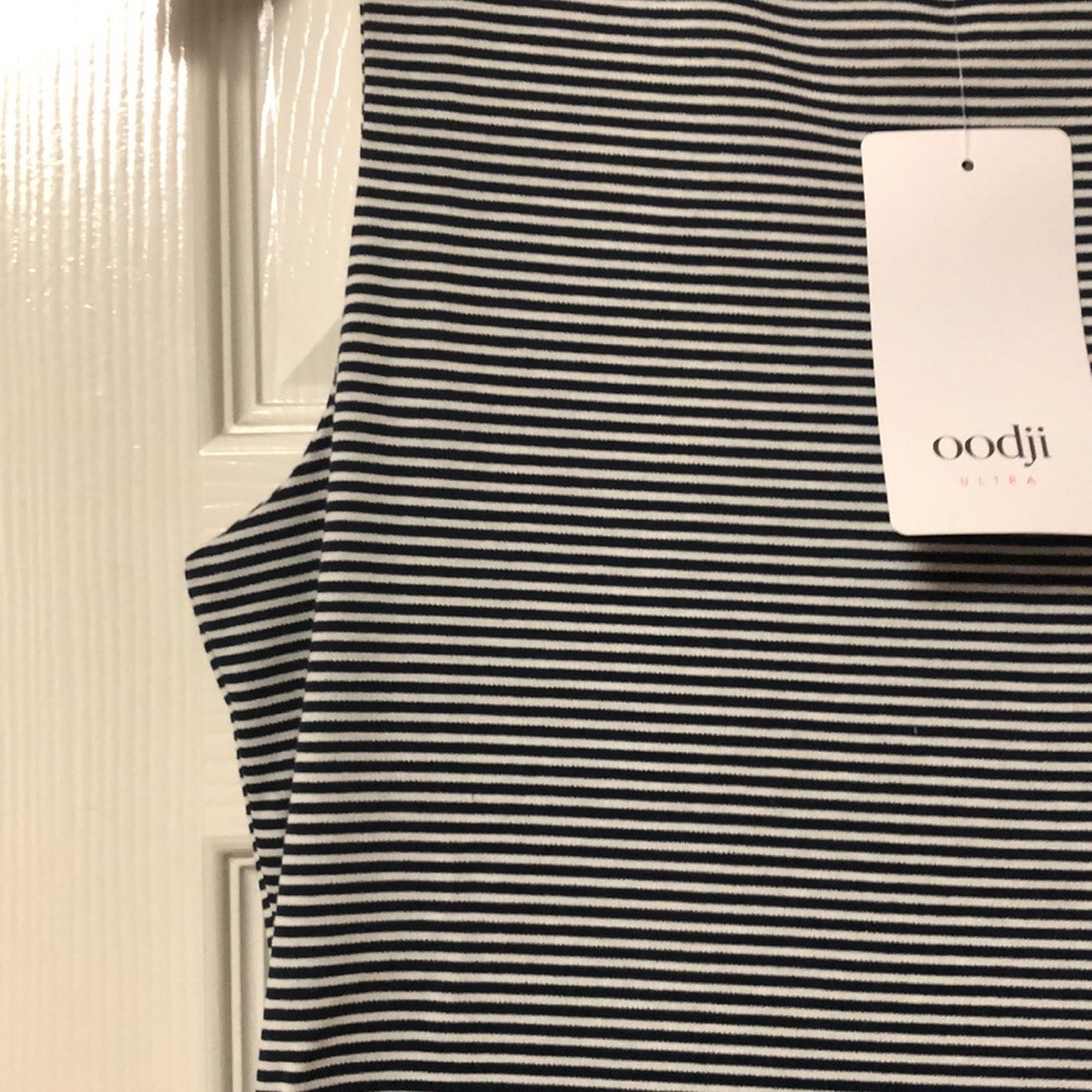 Striped Black and White Mini Dress - Picture 3 of 13